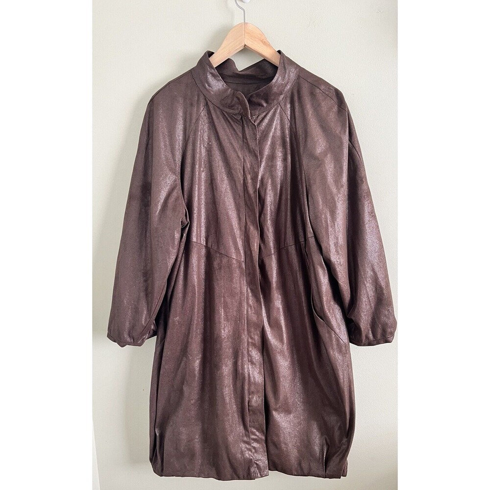 vintage I.C.by Connie k fashionable women  trench coat jacket overcoat size XL